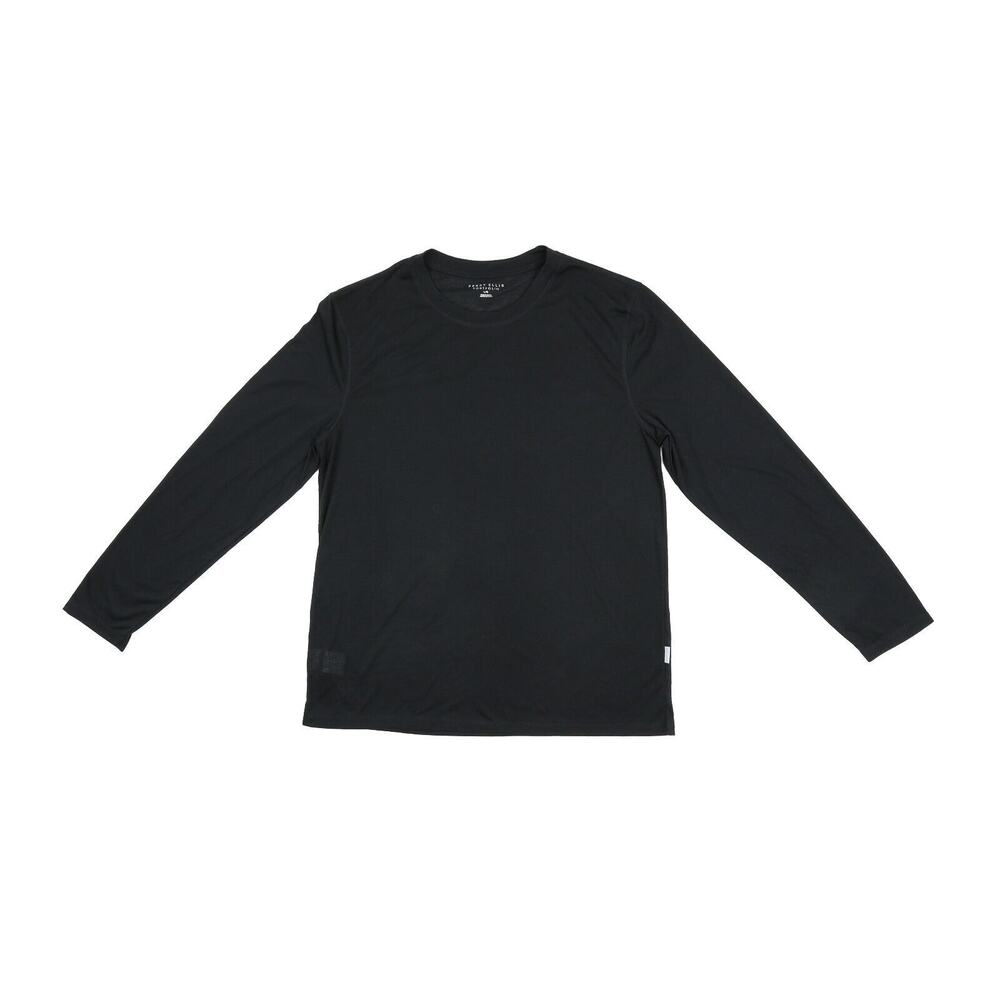 Perry Ellis Portfolio Men Comfy Pajama Sleep Shirt Black Size L